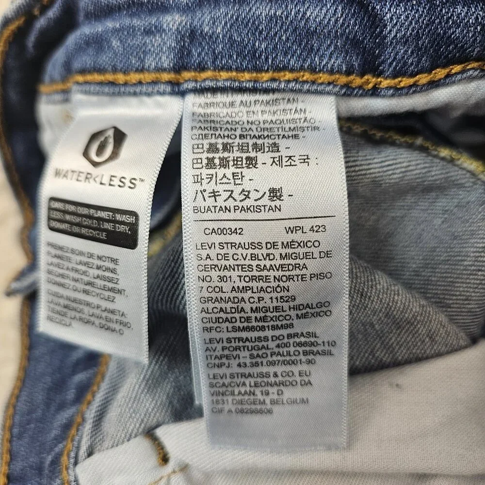 Levi's 505 Jeans Mens 40x30 Blue Denim Straight Leg Relaxed Fit Dadcore Normcore